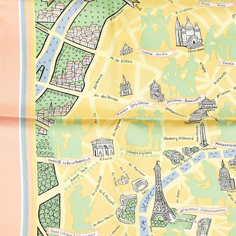 エルメス　HERMES　LES AMOUREUX DE PARIS　スカーフ Hermes Scarf 