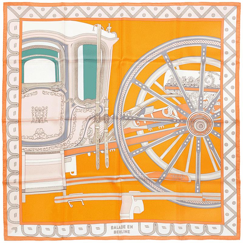 Hermes Scarf "Balade en Berline" by Wlodek Kaminski 90cm Silk | Carre Foulard