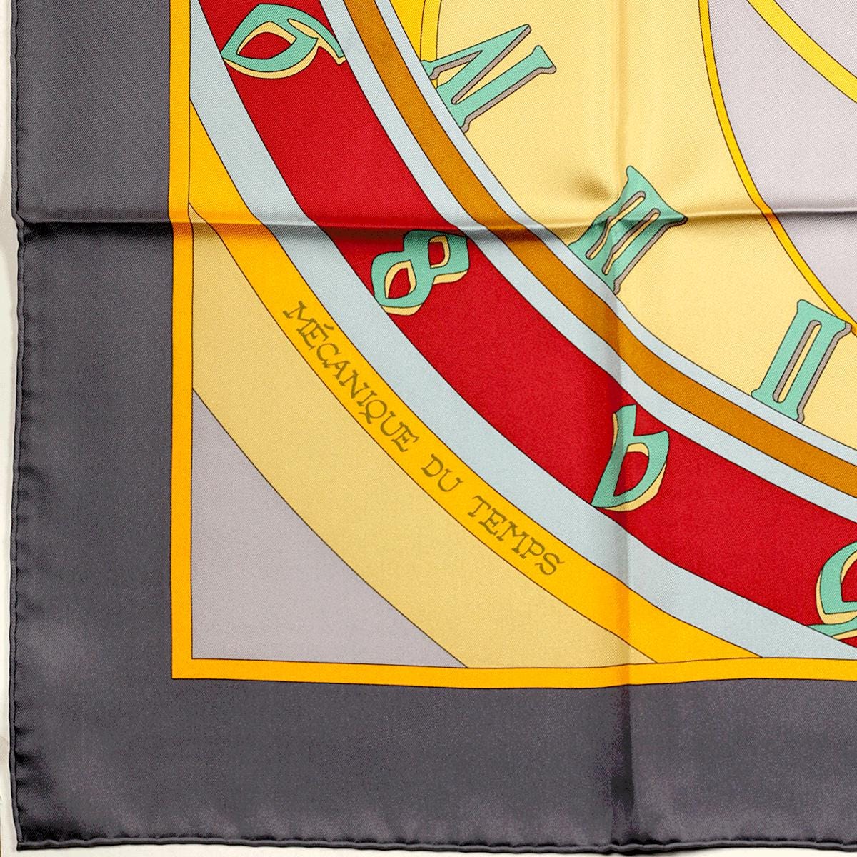 Hermes Scarf "Mecanique du Temps" by Loic Dubigeon 90cm Silk | Carre