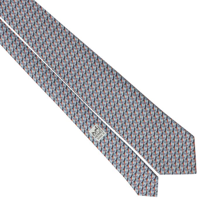 Hermes Men's Silk Tie Mustangs Pattern 5638 | Necktie Cravate