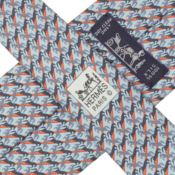 Hermes Men's Silk Tie Mustangs Pattern 5638 | Necktie Cravate