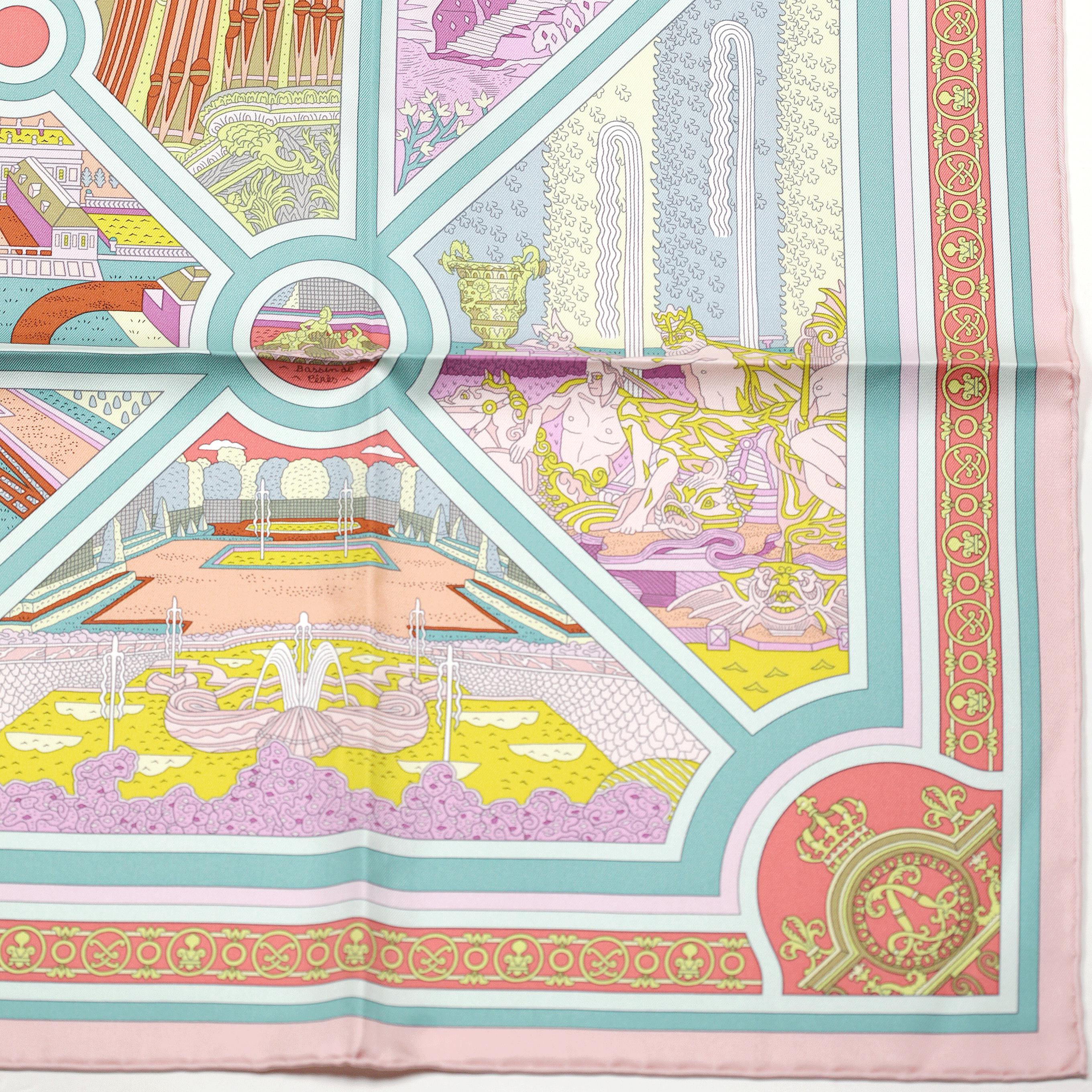 Hermes Scarf "Flanerie a Versailles" by Pierre Marie 90cm Silk | Carre Foulard