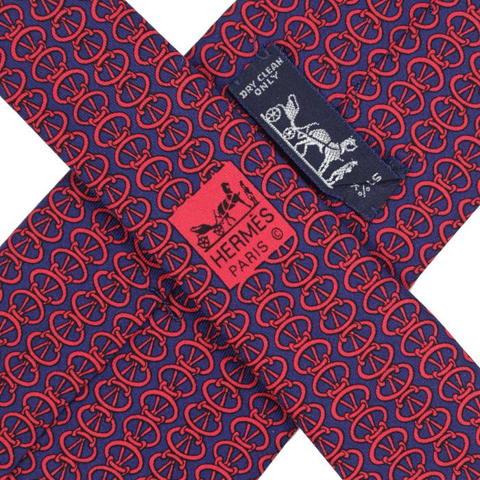 Hermes Men's Silk Tie Geometric Pattern 7874 | Necktie Cravate