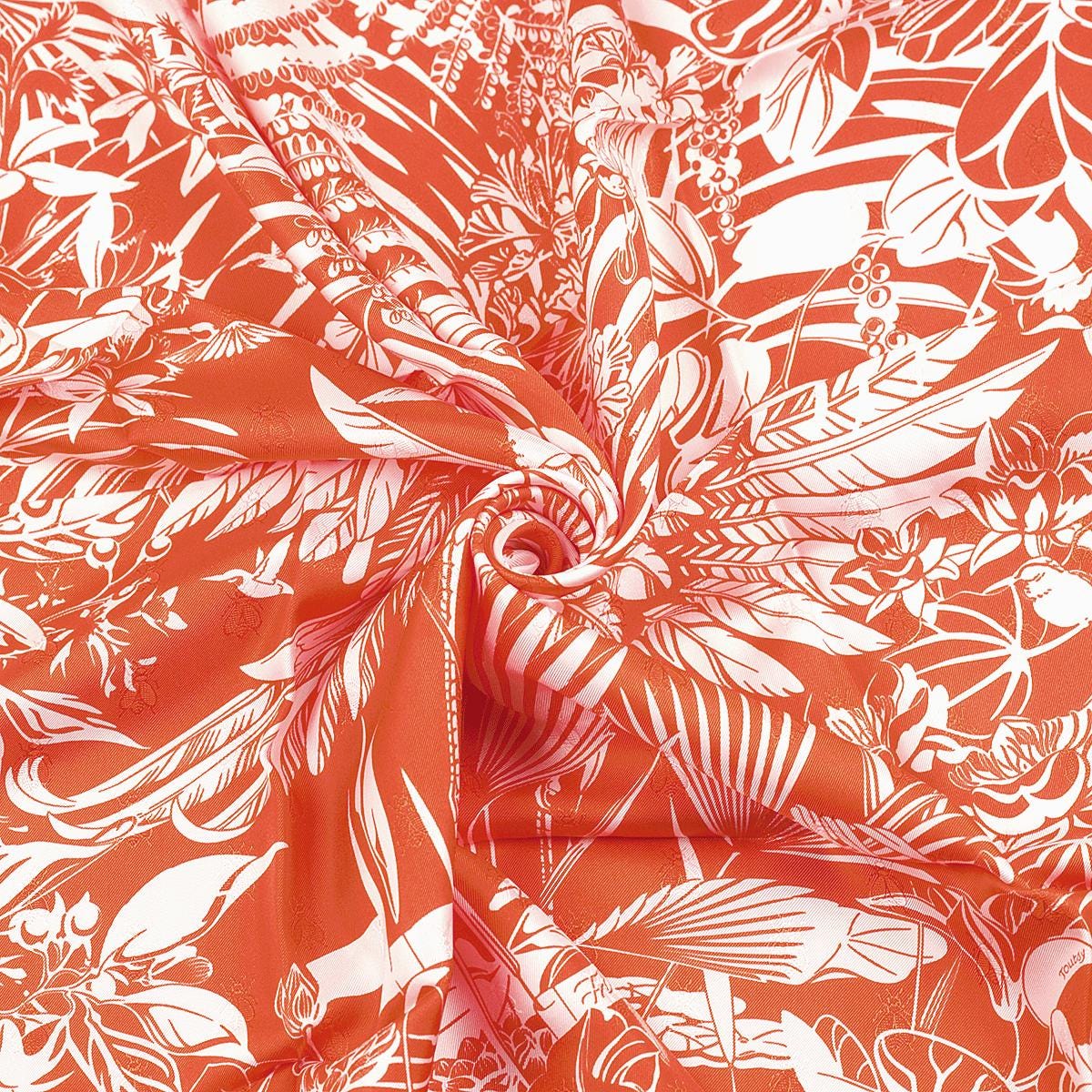 Hermes Scarf "Flamingo Party Tattoo" by Laurence Bourthoumieux 90cm Silk Jacquard | Carre Foulard