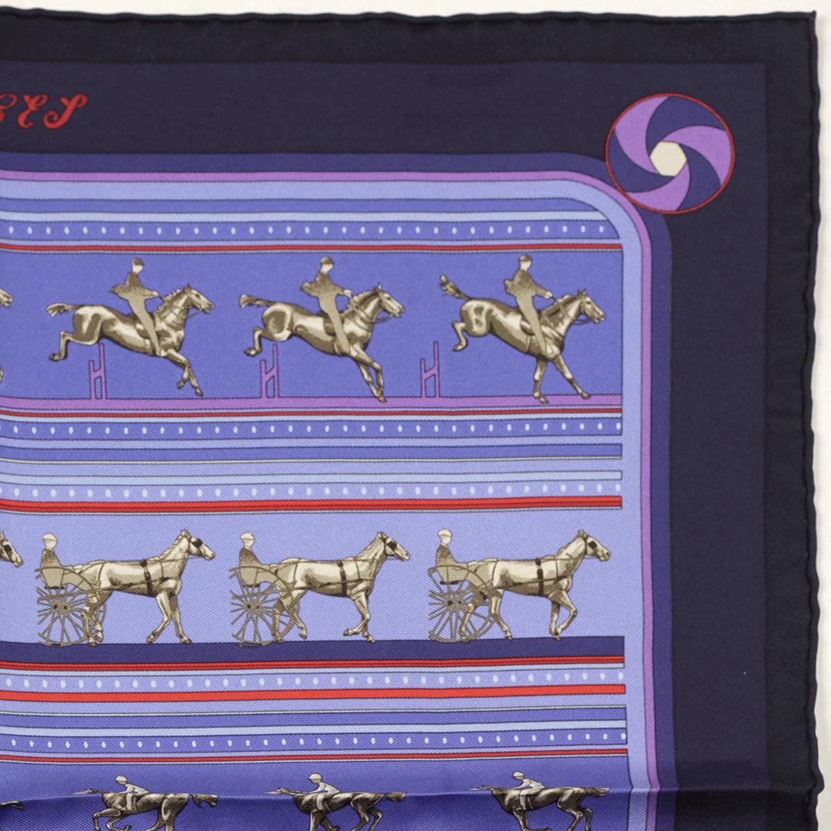 Hermes Scarf 45cm "Sequences" by Caty Latham Silk Gavroche