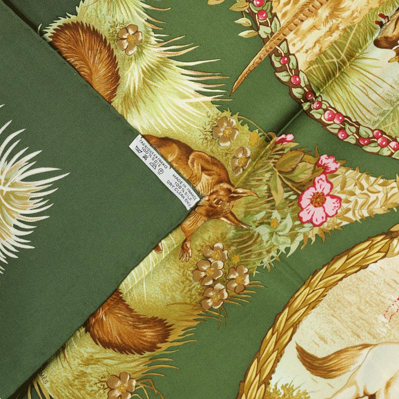 Hermes Scarf "Les Quatre Saisons" by Robert Dallet 90cm Silk | Carre Foulard