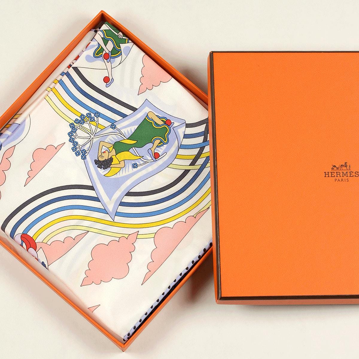 Hermes Scarf "Carres Volants" by Pierre Marie 70cm Silk | Carre Foulard