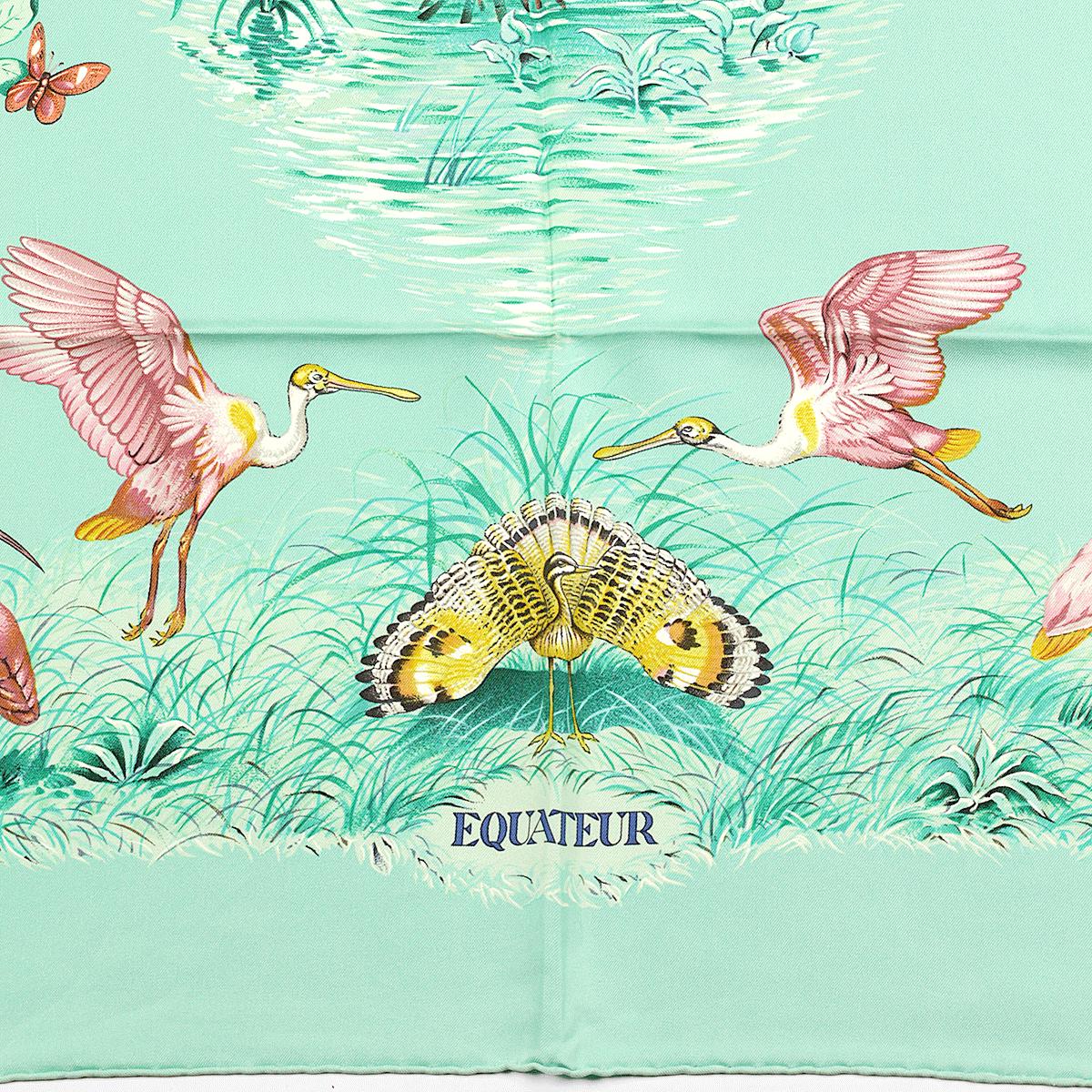 Hermes Scarf "Equateur" by Robert Dallet 90cm Silk | Wash Carre