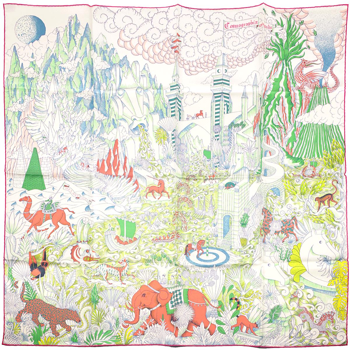 Hermes Scarf "Cosmographia Universalis" by Jan Bajtlik 90cm Silk | Carre Foulard