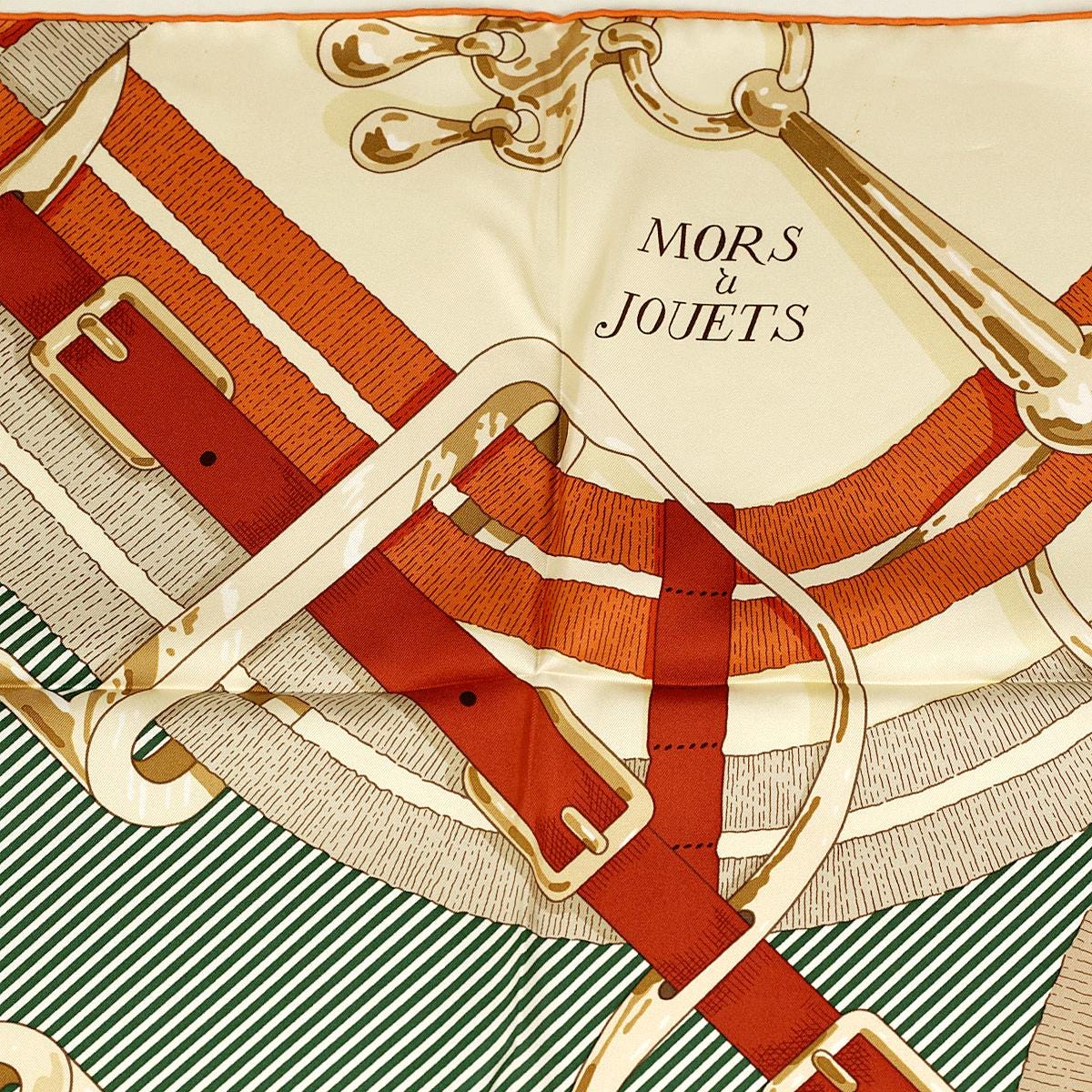 Hermes Scarf "Mors a Jouets" by Henri d'Origny 90cm Silk | Carre Foulard