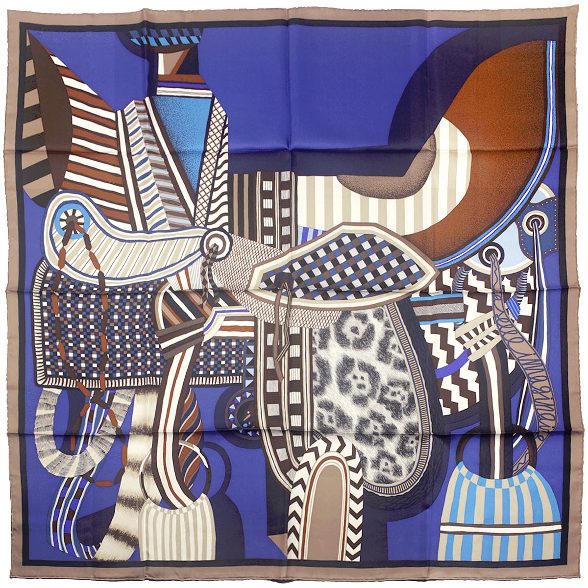 Hermes Scarf "La Selle Imaginaire" by Jan Bajtlik 90cm Silk | Carre Foulard