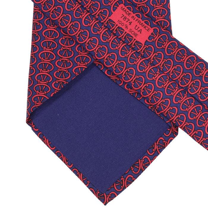 Hermes Men's Silk Tie Geometric Pattern 7874 | Necktie Cravate