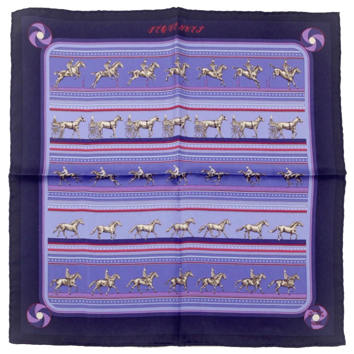 Hermes Scarf 45cm "Sequences" by Caty Latham Silk Gavroche