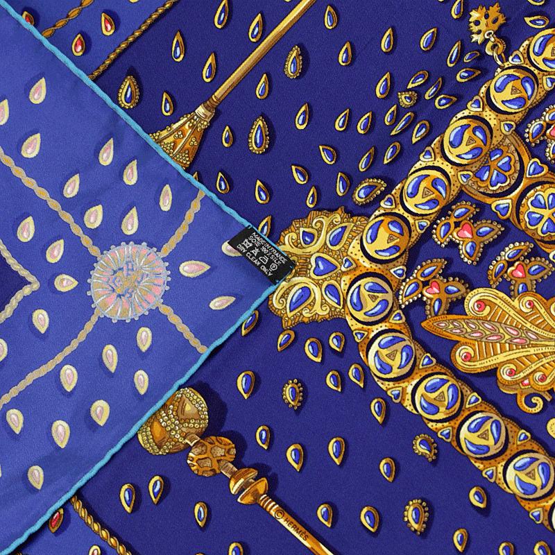 Hermes Scarf "Tresors Retrouves" by Annie Faivre 90cm Silk | Carre Foulard