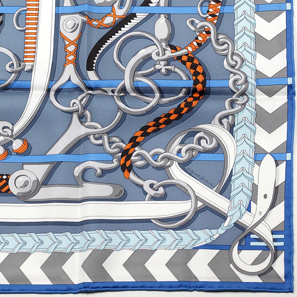 Hermes Scarf "Panoplie Equestre" by Virginie Jamin 90cm Silk | Foulard Carre