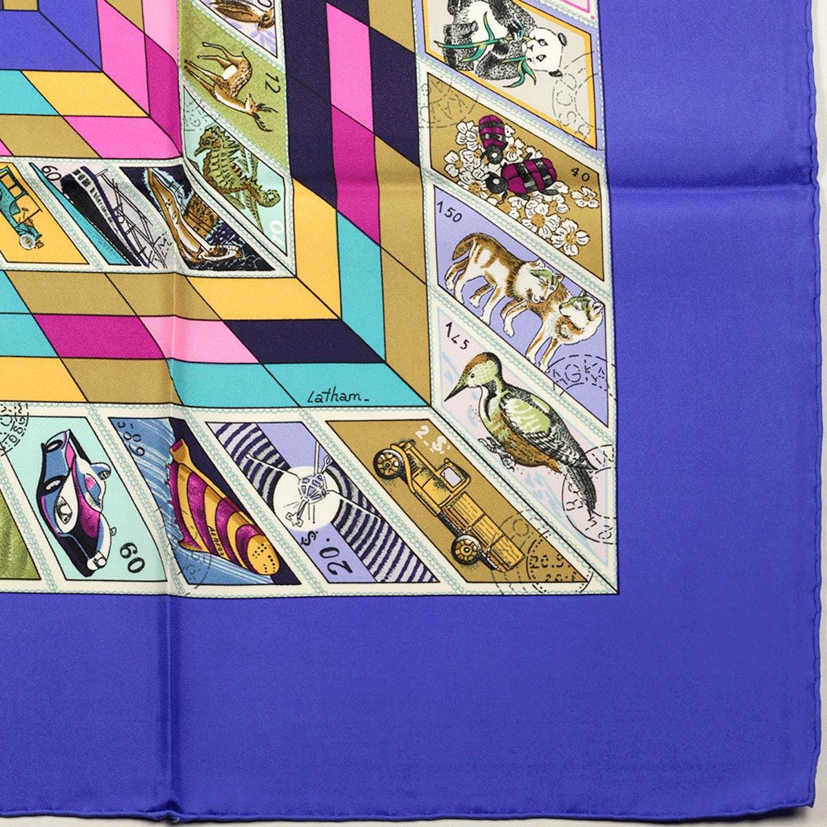 Hermes Scarf "Correspondance" by Caty Latham 90cm Silk | Carre Foulard