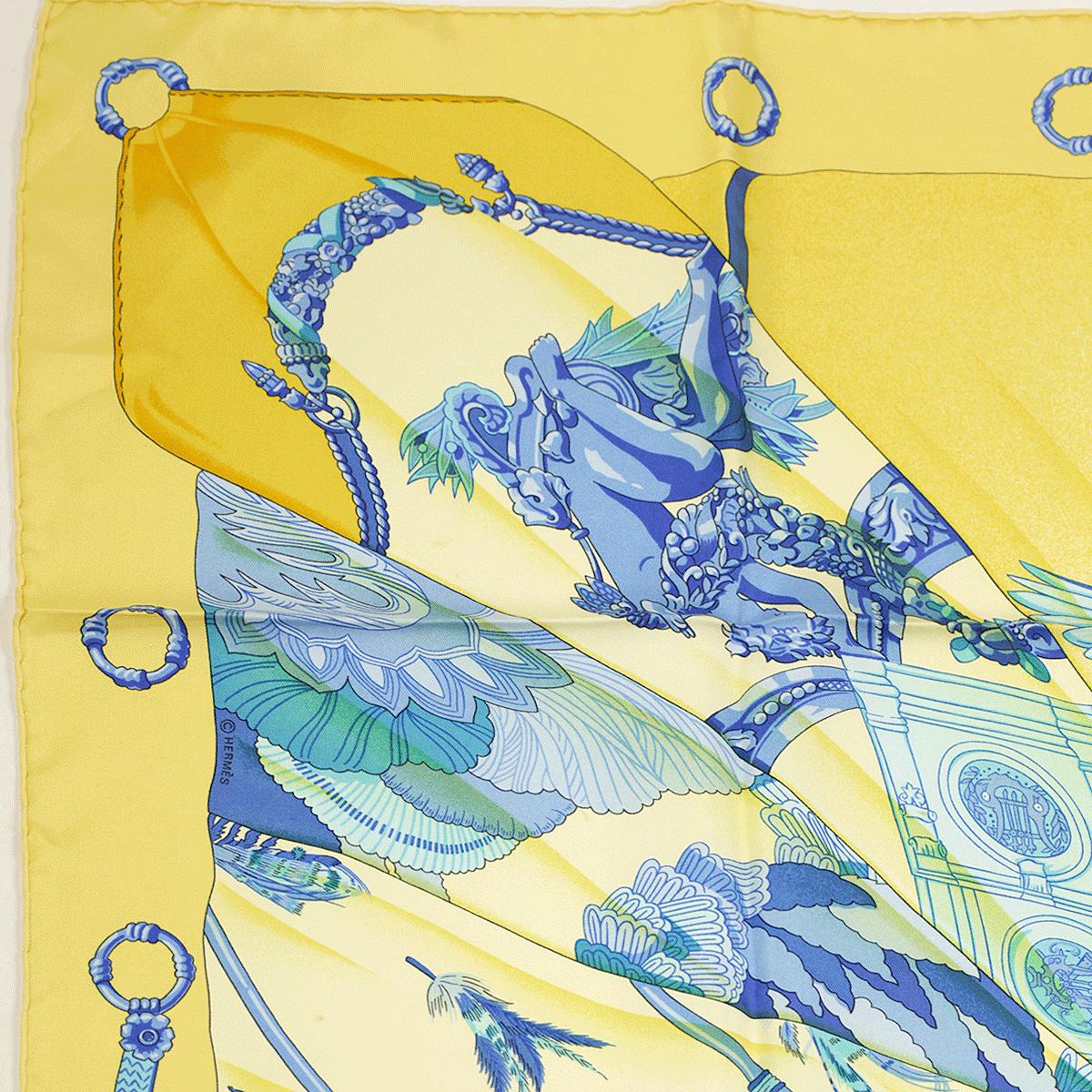 Hermes Scarf "Soleil de Soie" by Caty Latham 90cm Silk | Carre Foulard