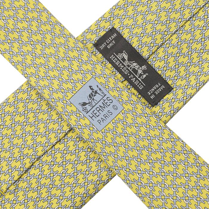 Hermes Men's Silk Tie Modern Geometric Pattern 646040 | Necktie Cravate