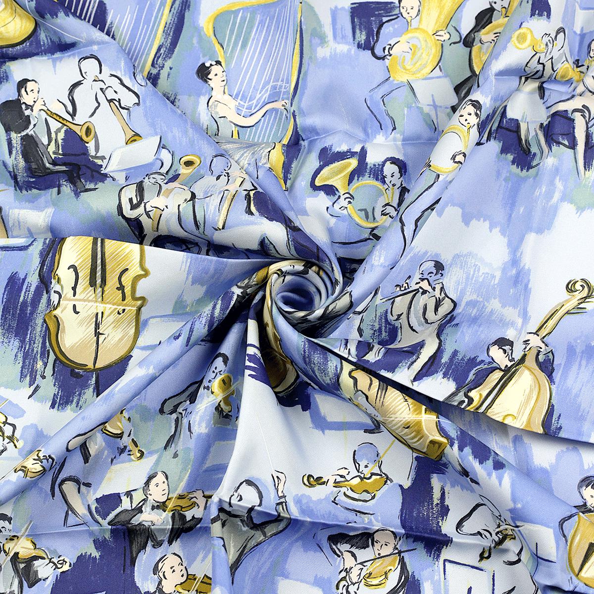 Hermes Scarf "Concerto" by Jean-Louis Clerc 90cm Silk | Carre Foulard