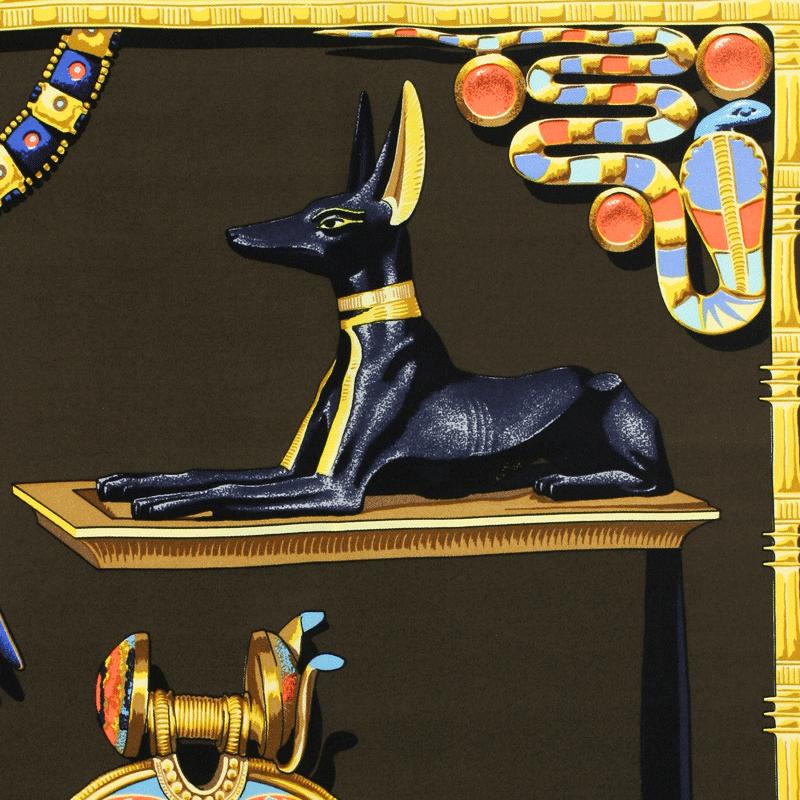 Hermes Scarf "Tutankhamun" by Vladimir Rybaltchenko 90cm Silk | Foulard Carre