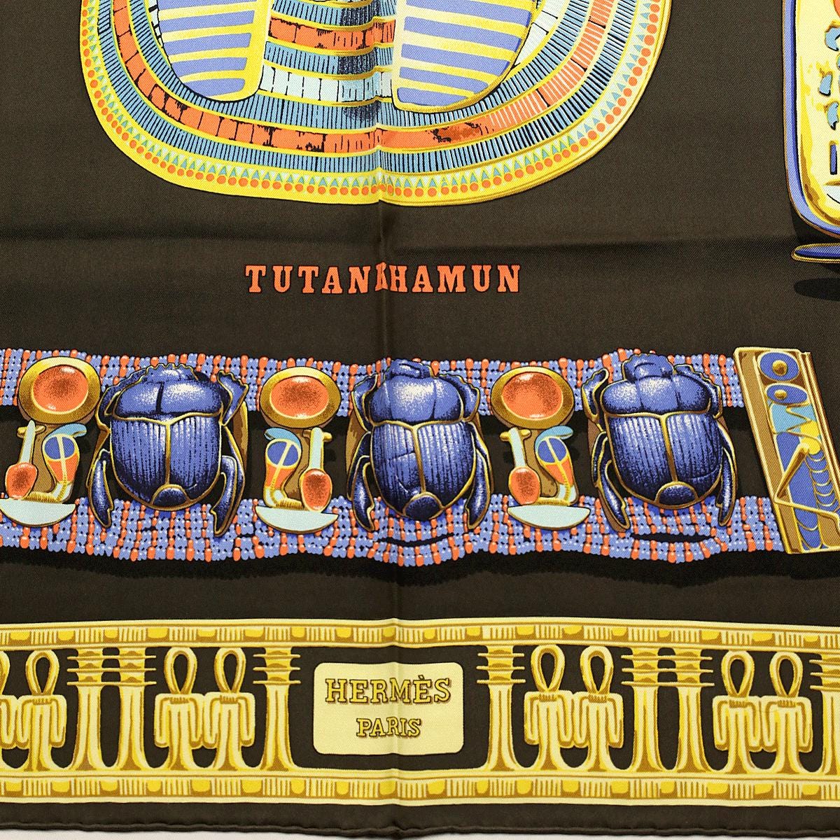 Hermes Scarf "Tutankhamun" by Vladimir Rybaltchenko 90cm Silk | Foulard Carre