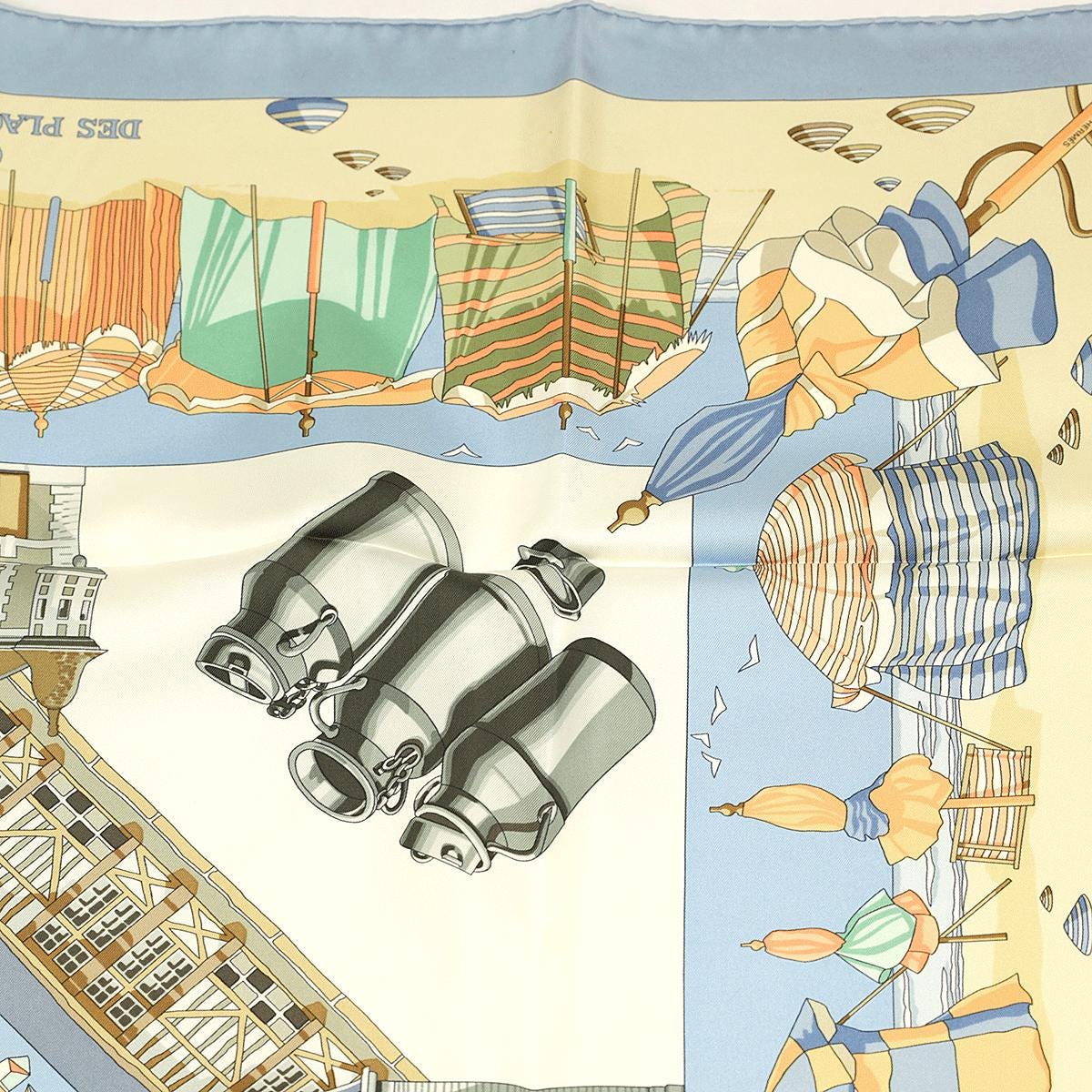 HERMES カレ90 CHARMES DES PLAGES NORMANDES Hermes Scarf 