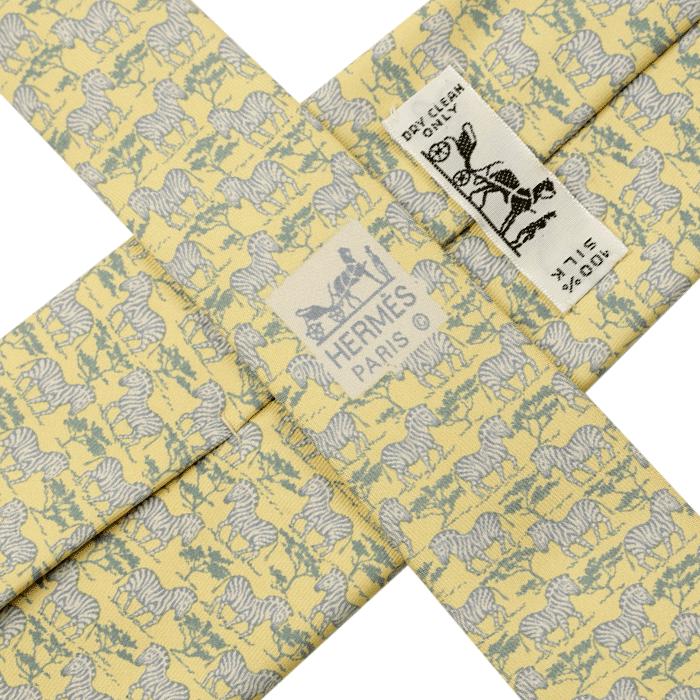 Hermes Men's Silk Tie Zebras Pattern 7110 | Necktie Cravate