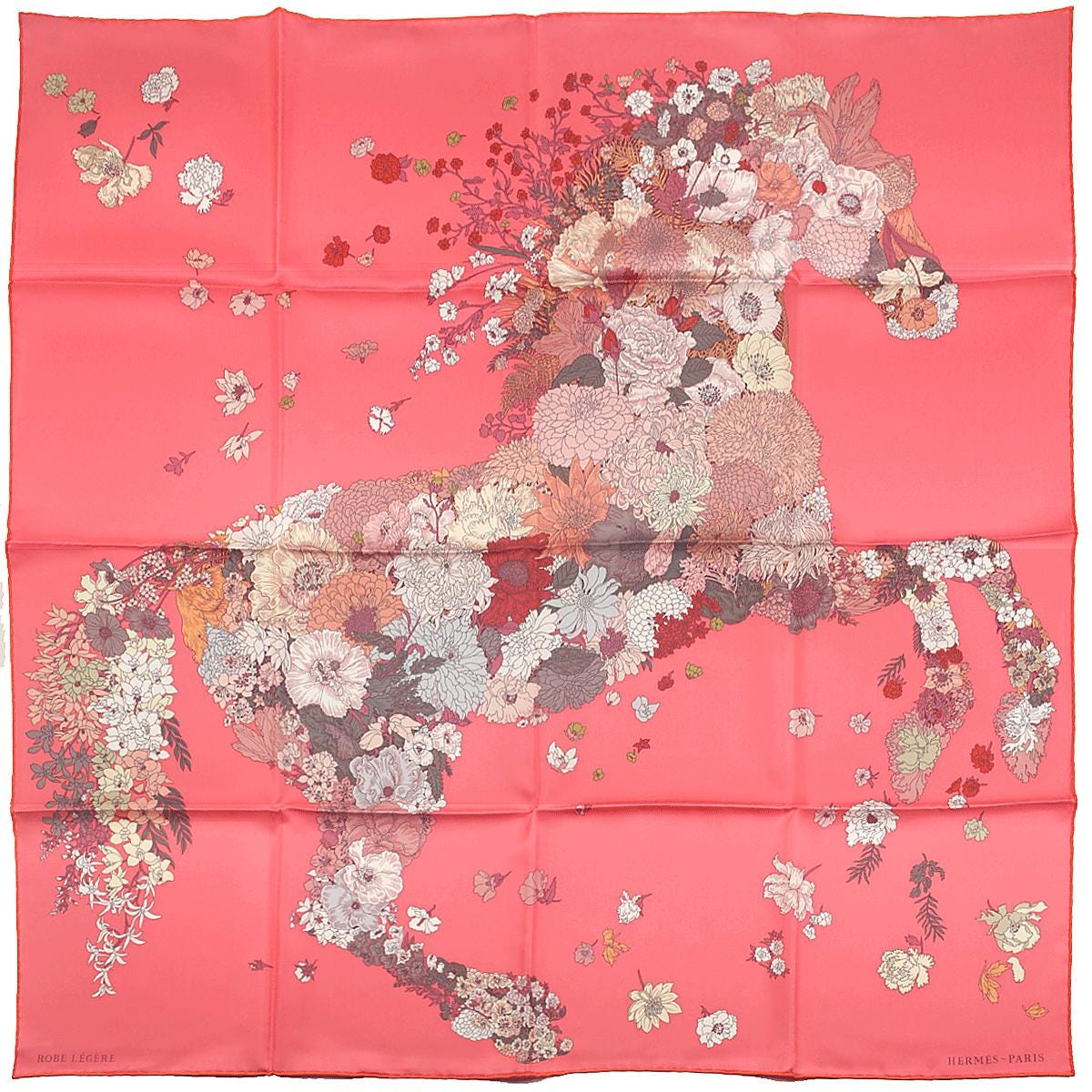 Hermes Scarf "Robe Legere" by Théo de Gueltzl 90cm Silk | Carre Foulard