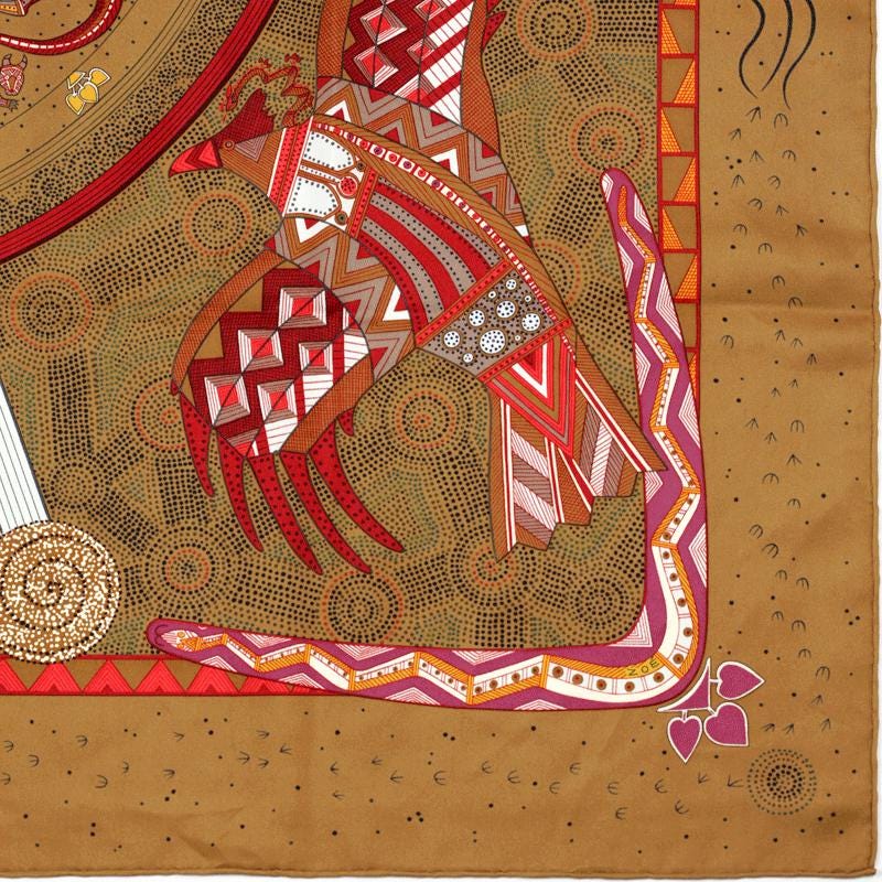 Hermes Scarf "Reve d'Australie" by Zoe Pauwels 90cm Silk | Carre Foulard