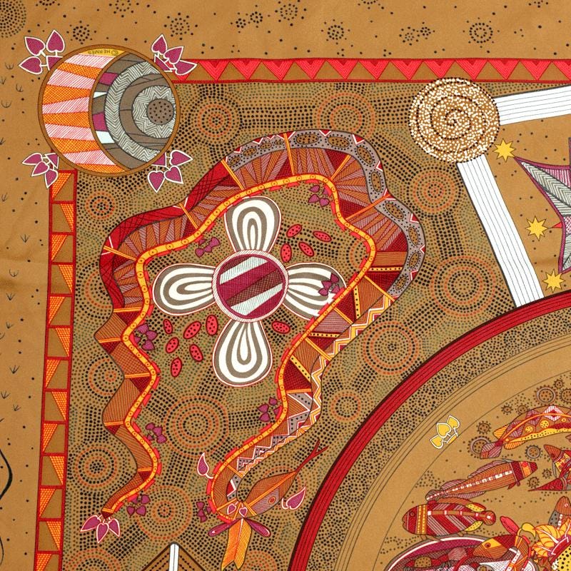 Hermes Scarf "Reve d'Australie" by Zoe Pauwels 90cm Silk | Carre Foulard