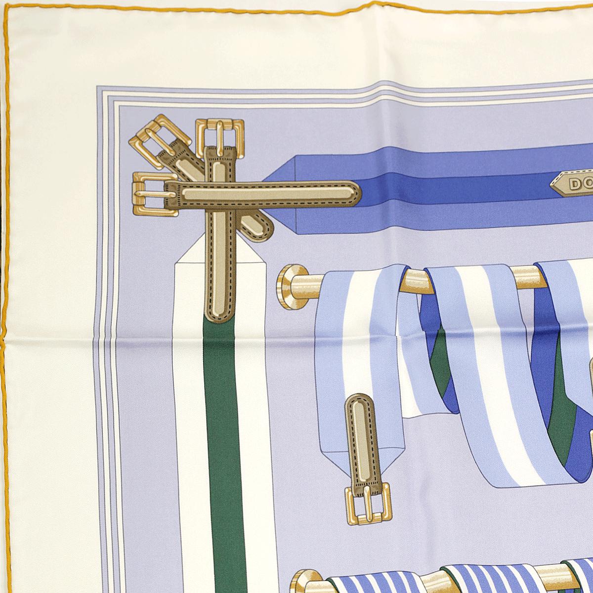 Hermes Scarf "Double Sangle" by Virginie Jamin and Joachim Metz 90cm Silk | Foulard Carre