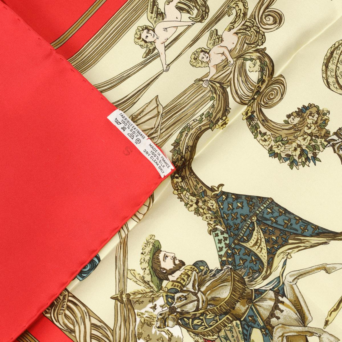 Hermes Scarf "Au Fil de la Soie" by Annie Faivre 90cm Silk | Carre Foulard