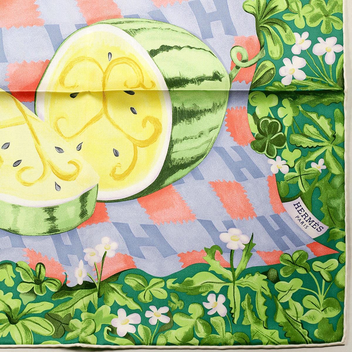 Hermes Scarf "Un Carre Sur L'Herbe" by Nikki Maloof 90cm Silk | Carre Foulard