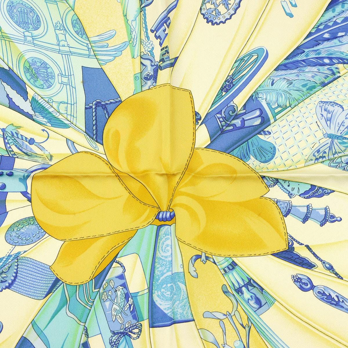 Hermes Scarf "Soleil de Soie" by Caty Latham 90cm Silk | Carre Foulard