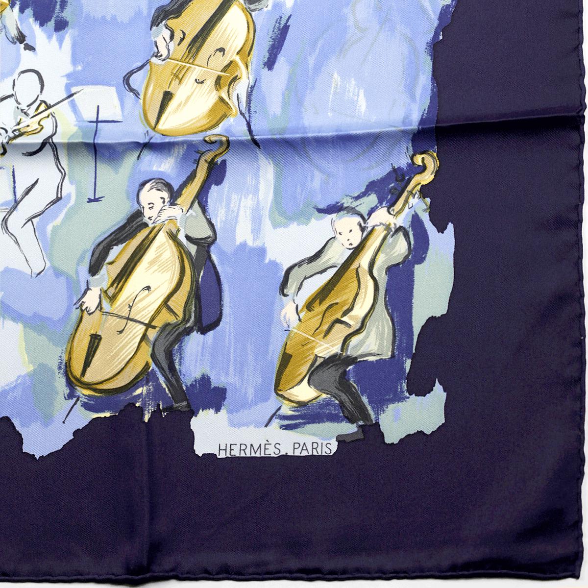 Hermes Scarf "Concerto" by Jean-Louis Clerc 90cm Silk | Carre Foulard