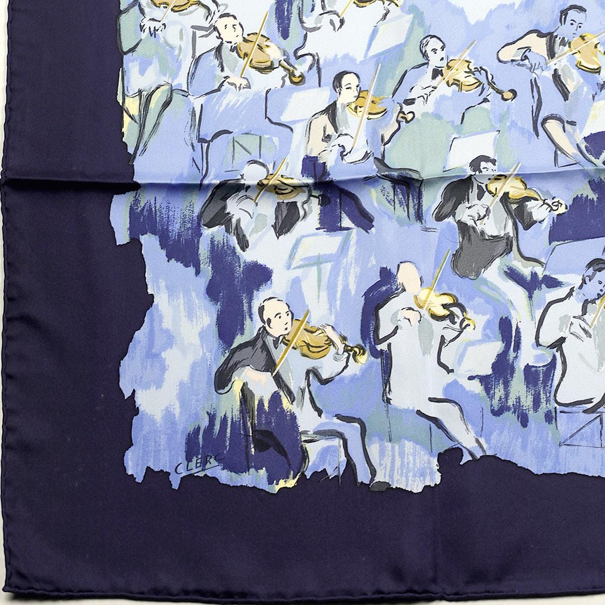 Hermes Scarf "Concerto" by Jean-Louis Clerc 90cm Silk | Carre Foulard