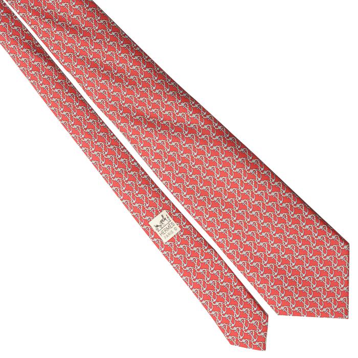 Hermes Men's Silk Tie Anchors Pattern 5621 | Necktie Cravate