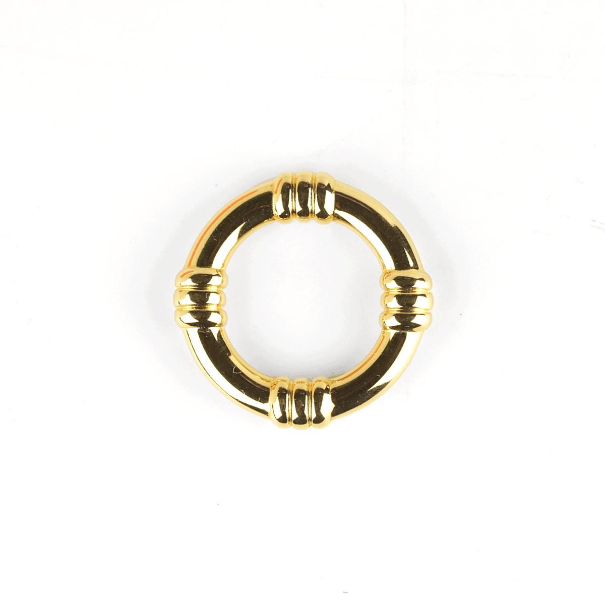 Hermes Bouet Scarf Ring Gold Hardware