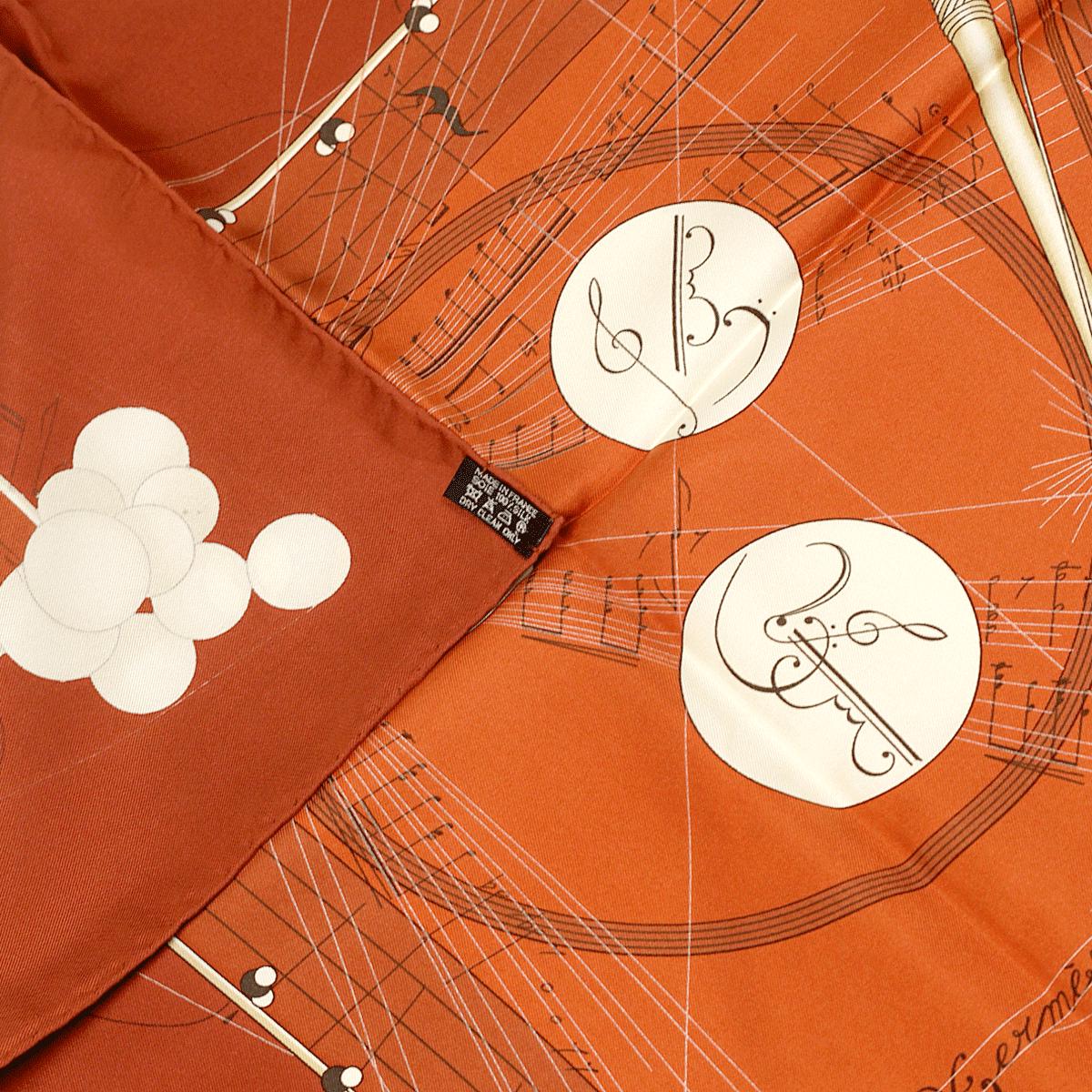 Hermes Scarf "La Musique des Spheres" by Zoe Pauwels 90cm Silk