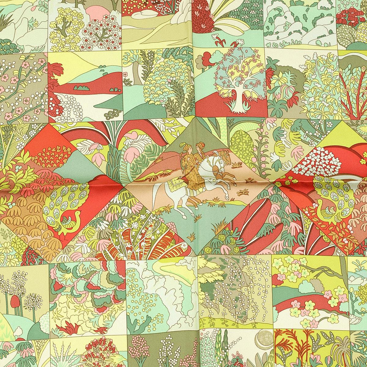 Hermes Scarf "Tout en Quilt" by Caty Latham 90cm Silk | Carre Foulard