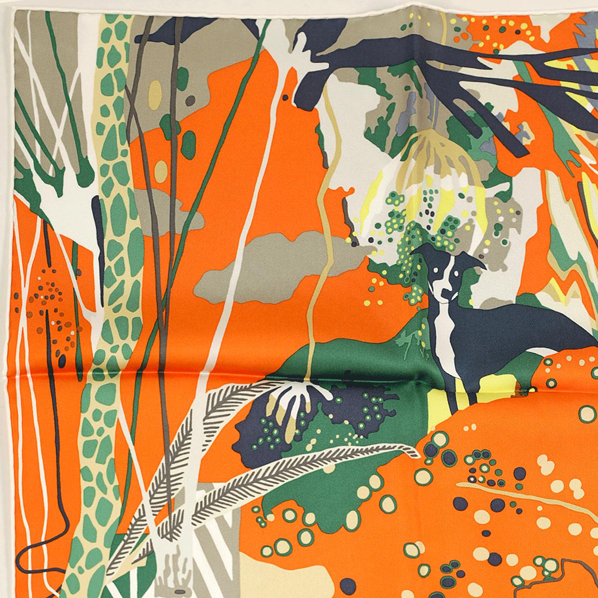 Hermes Scarf "En Liberte!" by Carine Brancowitz 90cm Silk | Carre Foulard