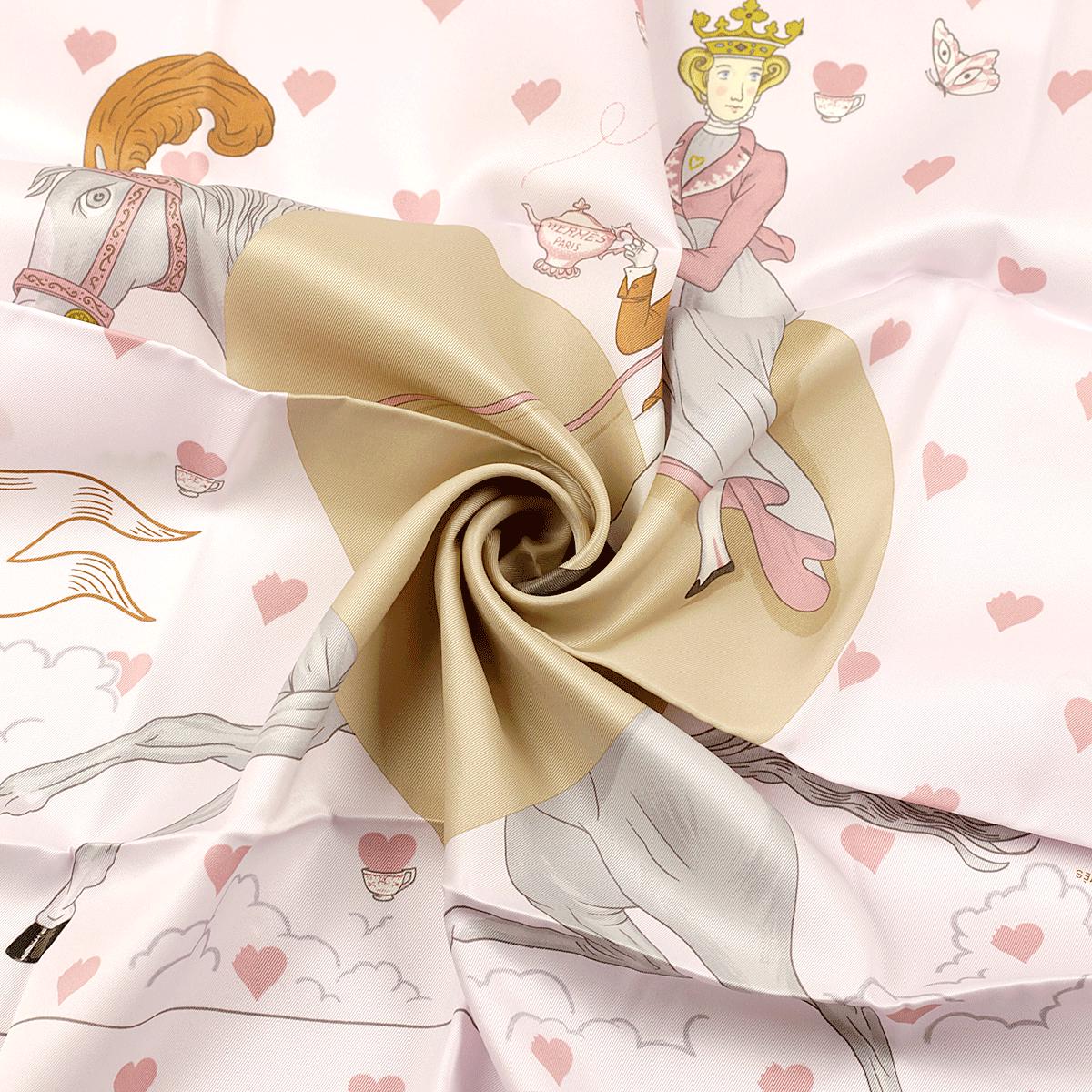 Hermes Scarf "Tea Time" by Jonathan Burton 70cm Silk | Carre Foulard