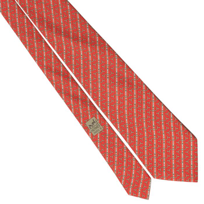 Hermes Men's Silk Tie Geometric Equestrian Pattern 5644 | Necktie Cravate