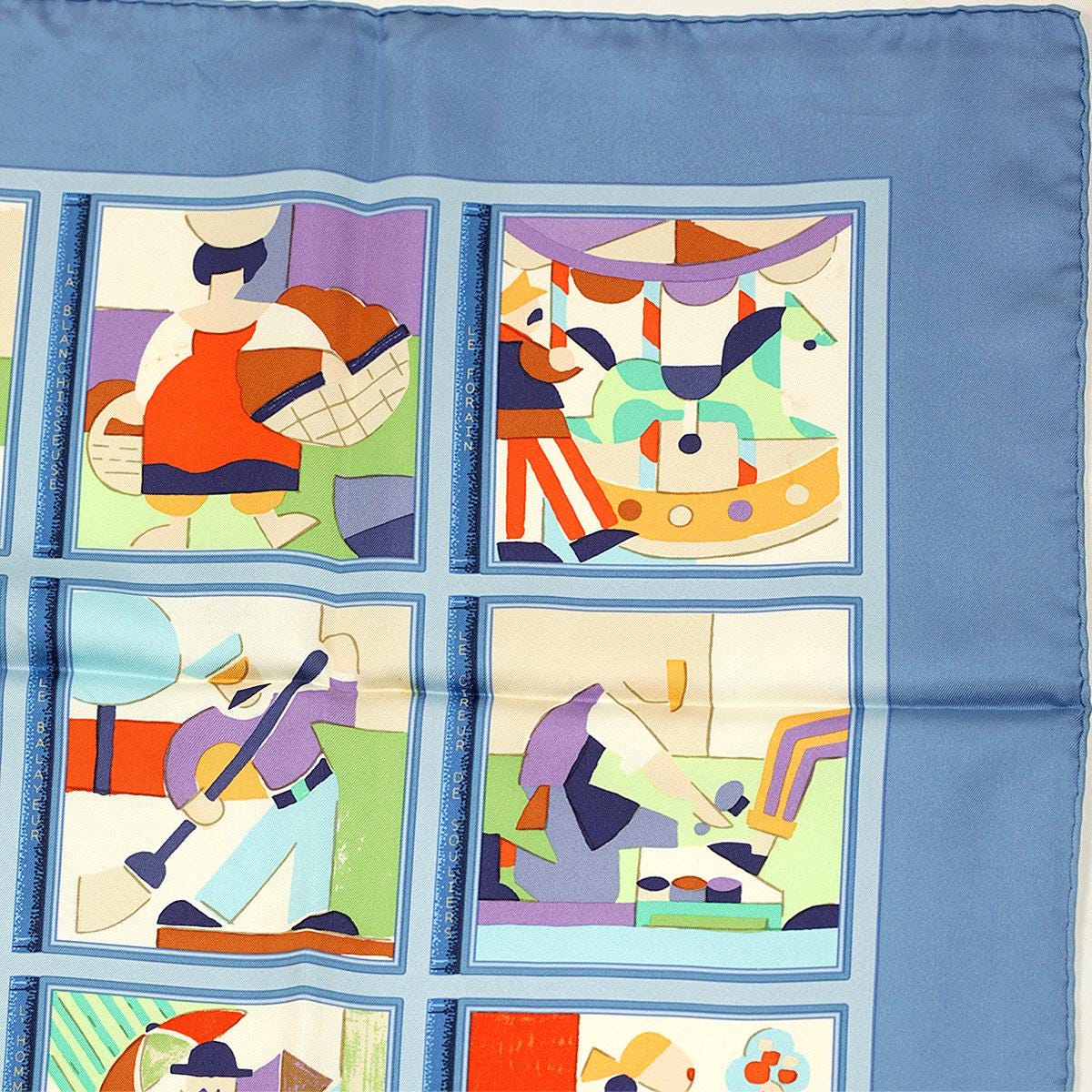 Hermes Scarf "Les Petit Metiers de Paris" by Karen Petrossian 90cm Silk | Carre Foulard