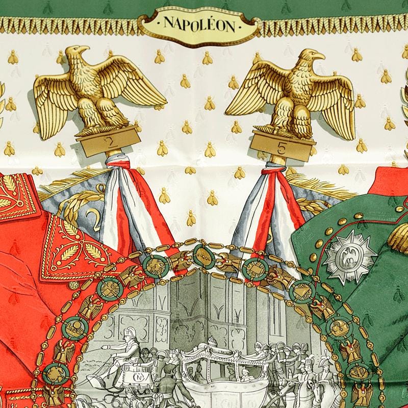 Hermes Scarf "Napoleon" by Philippe Ledoux 90cm Silk Jacquard | Carre Foulard