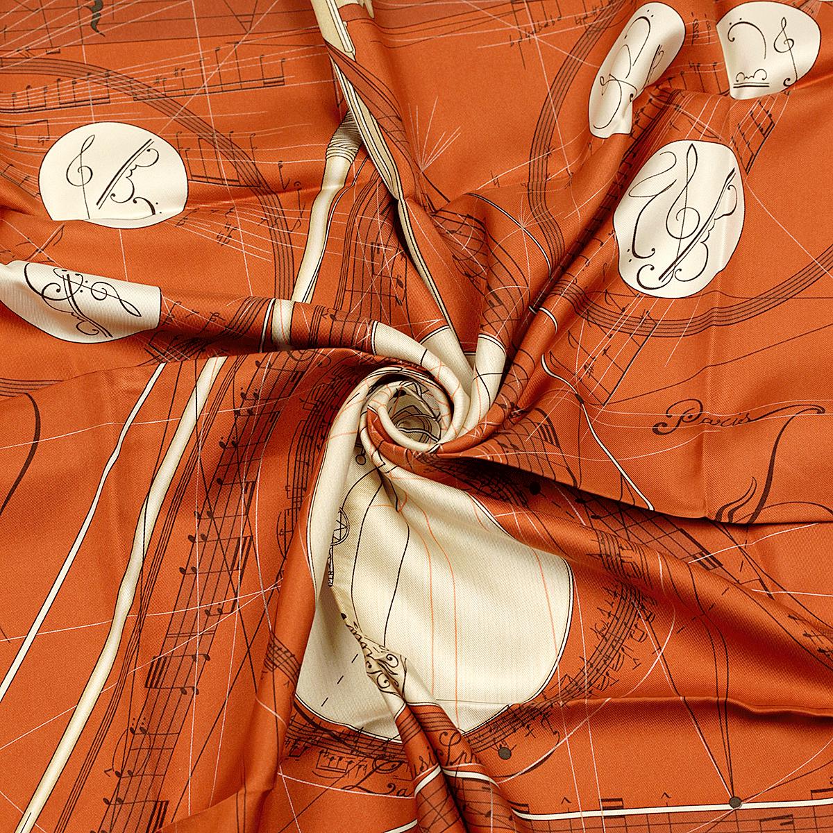 Hermes Scarf "La Musique des Spheres" by Zoe Pauwels 90cm Silk