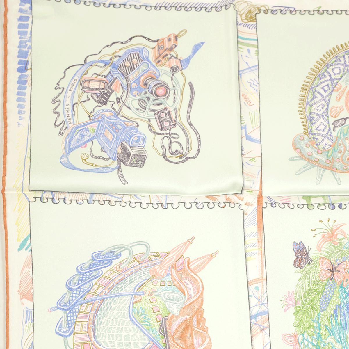 Hermes Scarf "Chevaloscope" by Elias Kafouros 90cm Silk | Carre Foulard