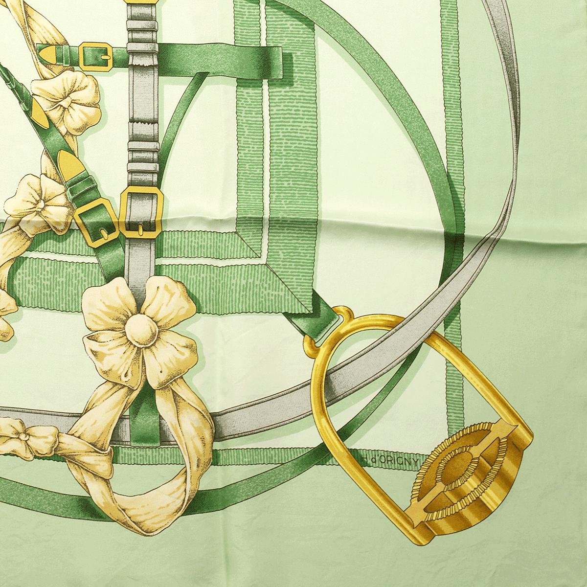 Hermes Scarf "Grand Manege" by Henri d'Origny 90cm Silk | Carre Foulard