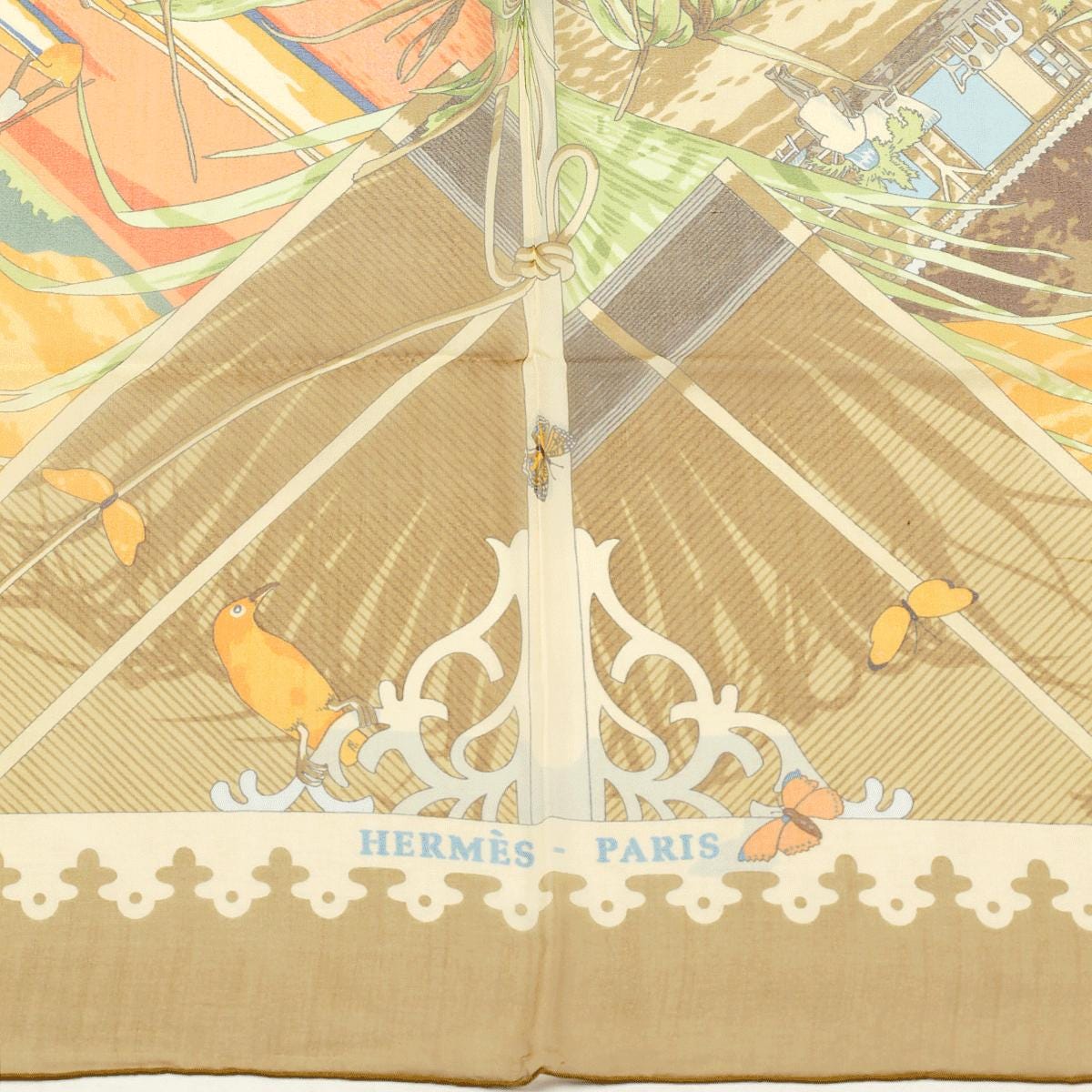Hermes Scarf Mousseline "Varangues" by Dimitri Rybaltchenko 90cm Silk | Carre Foulard Chiffon