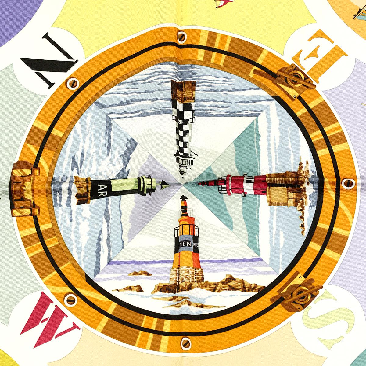 Hermes Scarf "Belles Amures" by Loïc Dubigeon 90cm Silk | Carre Foulard